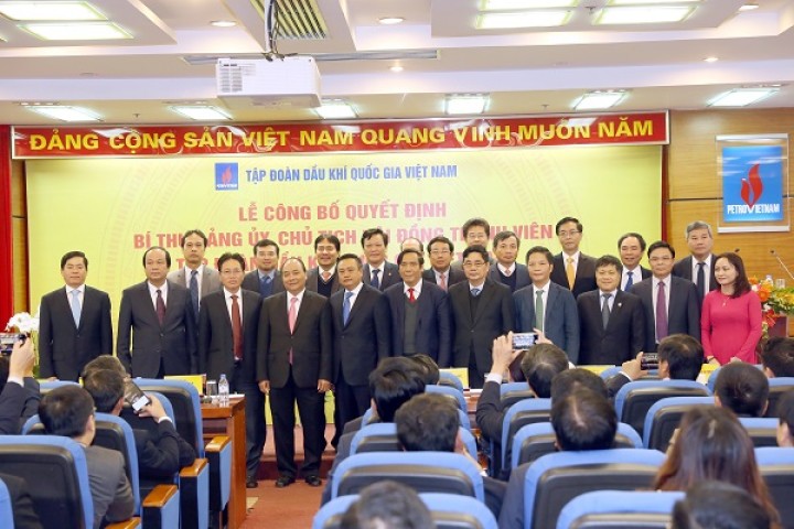 Lễ công bố quyết định Bí thư Đảng uỷ, Chủ tịch Hội đồng thành viên Tập đoàn Dầu khí Quốc gia Việt Nam